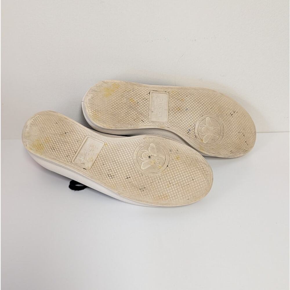 Gucci Falacer Web Low Top Sneakers Unisex Mens US 7/EU40 Leather Striped Logo - Picture 8 of 9